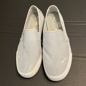 Puma Slip On Gray Sneakers Soft Foam Size 8.5